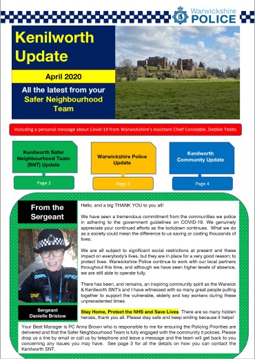 Kenilworth Update April 2020